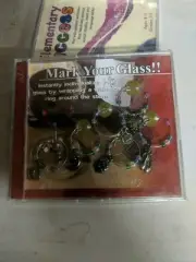 Wine Glass Charms "Mark Your Glass" NEW SEALED ~ shelf169