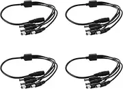 Binxind 4X 1 to 4 DC Power 4-Port Splitter Adapter Adaptor Cable CCTV Camera