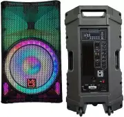 MR DJ PLED5200 PRO PA DJ 15" Portable Active Bluetooth/MP3/FM Radio Speaker