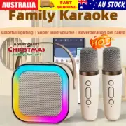 Mini Karaoke Machine Portable Bluetooth-Speaker Wireless Microphones Kids GiftAL