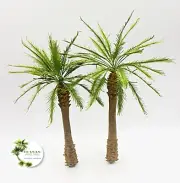 DESERT PALM TREES MODEL SET 1/72 SCALE. APPROX 16 AND 14 CM. HEIGHT. TPS-024