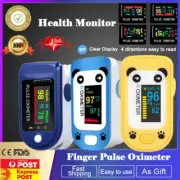 Finger Pulse Oximeter 1/2PC Set Blood Oxygen Monitor Rate Heart For Adult Kids