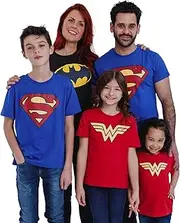 [DC Comics] Justice League Batman Superman Wonder Woman Matching Family T-Shirt Infant to Adult