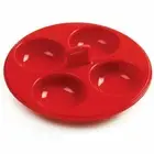 Norpro Silicone 4 Egg Poacher - Nonstick Stovetop Pan / Microwave Poached Eggs