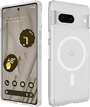 Nexue for Google Pixel 7 Case, MagSafe Compatible, Strongest Magnetic, Shockproof Military-Grade, Scratch-Resistant Back, Slim Mag Safe Thin Bumper Phone Cover for Google Pixel 7,Clear