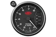 SAAS Tachometer 0-8K Shiftlite 3-3/4 Black Muscle Series SG-TAC334B