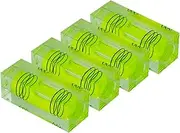 High precision mini level bubble small level bubble three line ruler household 4pcs (40x15x15mm green)