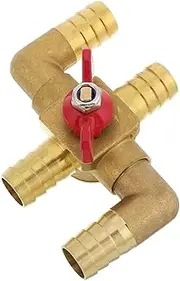 ABOOFAN Way Copper Water Control Valve for Automotive Heating Systems Manual Heater Core Bypass Valve User Friendly Design for Seamless Installation and Temperature Adjustments Suitable