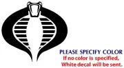 G.I. JOE Cobra Commander Movie TV Funny Vinyl Sticker Decal Car Window Wall 6"