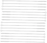 HAWILLOSCH 16Pcs Long Straw Brush Flexible Cleaning Tool for Straws Pots and Teapots Nylon Bristles Easy to Clean Dishwasher Safe Space Saving Hook Design