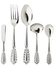 Ricci Argentieri Villa D'Este 18/10 Stainless Steel 5pc Hostess Set