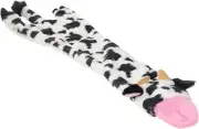 SPOT Jumbo Skinneeez Stuffless Squeaker Toy, Tug-Of-War 23" Cow Dog Toy