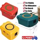 USB + Type C Wireless Phone Charger Adapter Power Source For Makita Milwaukee