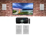 Technical Pro DV4000 4000w Home Theater DVD Receiver+(4) 5.25" White Speakers