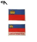 LIECHTENSTEIN Flag iron on Embroidered Sew on Patch For Clothes 9x6cm