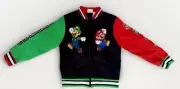 Super Mario Luigi bomber jacket boys size small 6/7