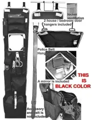 Explorer Magnetic Hanging Locker Door Organizer Police, Security Locker Room