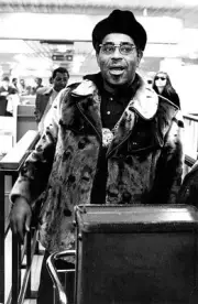 Dizzy Gillespie trumpeter singer jazz bandleader arriving at the a- Old Photo 1