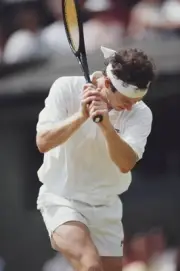 American tennis player John McEnroe competing to be knocked out in- Old Photo