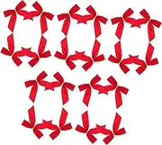 SAFIGLE 24pcs Velvet Bow Hair Bows Christmas Bow Garland Christmas Hair Bows Christmas Tree Bows Large Christmas Bows Mini Hair Bows Mini Bows for Crafts Small Christmas Bows Red