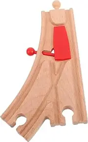 Wooden Train Track Accessories Safe Sturdy Track Connectors for Boys and Girls' Play
