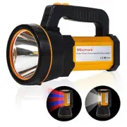 High Powered Handheld LED Flashlight USB Aluminum Alloy Black Golden