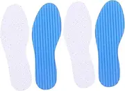 EXHUMKY 2 Pairs Sweat-absorbing Thin Insole Grips Foam Insoles Bunion Insoles to Make Shoes Smaller Sneakers Dryer Shoe Goo Sandal Boot Insoles for Men Fatigue Relief Shoe Inserts Pu White