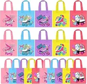 Tazimi 20 PCS Roller Skate Party Favor Bags - Roller Skating Theme Birthday Party Supplies