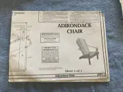 Complete plans + Assembly Manual to make a classic Adirondack chair from scratch