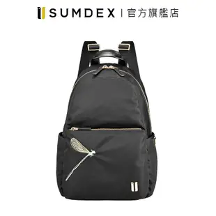 Sumdex｜輕巧隨行後背包(蜻蜓版) NOD-770BK-DG 黑色 官方旗艦店