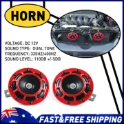2X Super Horn 12V 110DB Super Loud Horn Snail Motorcycle Car Truck Boat Train AU (for: Daihatsu)