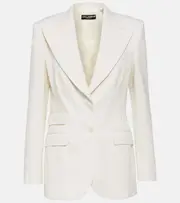 [Dolce & Gabbana] Dolce & Gabbana Wool-blend blazer AU 16 white