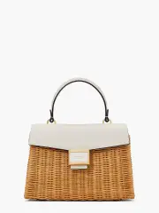 Katy Wicker Medium Top-Handle Bag