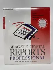 Seagate Crystal Reports Version 6.0 Professional Software Brand New
