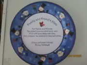 FAMILY AND FRIEND'S PLATE...11" WITH SNOWMEN
