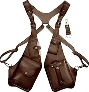 Anti Theft Harness,Double Shoulder Pouch Medieval Cosplay | Leisure Double Shoulder Pouch for Men and Women, Vintage Shoulder Bag, Strap Pouch