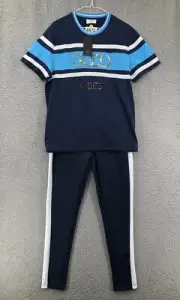 Rebel Minds Good Vibes Shirt Joggers Jogging Pants Set Men's Small Blue 6672 New