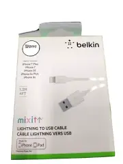 4Ft Lightening Charging Cable /Charge & Sync - White / Belkin