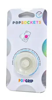 PopSockets Clear Glitter Silver Phone Holder Grip PopSocket Pop Socket PopGrip