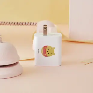 【TOYSELECT】Disney Ufufy系列-小熊維尼款USB3.0+PD20W雙孔充電器