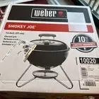 Weber 14" 10020 Portable Grill: Smokey Joe Outdoor BBQ, Porcelain-Enamel Lid