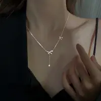 在飛比找蝦皮購物優惠-Summer S925 Silver Necklace Bo