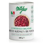 Organic Manfuso Red Kidney Beans 400g – Fresh, healthy organic delivery | Doorstep Organics
