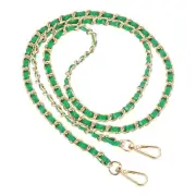 47" Purse Chain Strap, DIY Bag Chain Strap Replacement Adjustable, Green&Gold