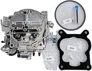 Compatible for Rochester Quadrajet Carburetor 4 Barrel Chevy 350 427 454 Engines 1975-1979 Corvettes 1901R 750 CFM Manual Choke Carb