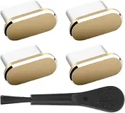 USB C Dust Plug Set, Charging Port Covers, 0.39x0.24in Versatile Port Protectors, Portable Cleaning Brush for Tablets, Mobile Phones, Road Trips, Travel, Camping, Hiking, Outdoor