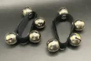2pcs Wrist Bells Jingle Bells Ankle Percussion Instruments Black light weight