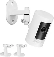 2Pack Adjustable Security Wall Mount Bracket for Ring Stick Up Cam & Indoor Cam (1st Gen), Perfect View Angle for Surveillance Camera System - White