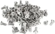 uxcell M3 x 8mm Metric Hex Socket Countersunk Flat Head Screw Bolts 100PCS