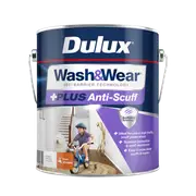 Dulux Vivid White Low Sheen Wash&Wear +PLUS Anti-Scuff Interior Paint - 4L